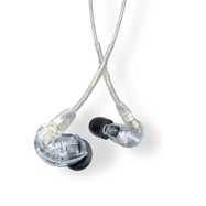 iZu’s earphones: Shure SE215 Clear